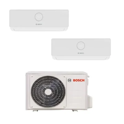 Climatisation unité extérieure bi split BOSCH 4200W + 2 unités intérieures réversibles 2000W R32