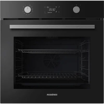 Four encastrable – Pyrolyse Hydrolyse – Rosieres – RO6 T3B3EYTB – Noir – Porte froide – 78L – Easy Steam