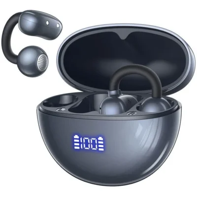 VEATOOL Écouteur sans Fil Sportif 16mm Son Stéréo Bluetooth 5.4 Casque Ouverts à Clip IPX7 Autonomie 48h