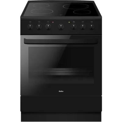 Cuisinière vitrocéramique – AMICA – ACV6003RN – 4 feux – 1500 W – 60 cm – Noir