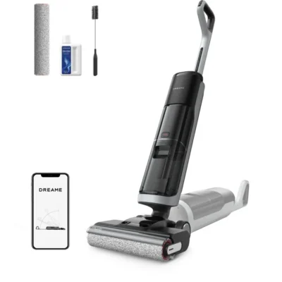 DREAME H14 Pro TangleCut – Aspirateur Laveur sans fil – 18 kPa – Design Plat 180° – Nettoyage de la Brosse 60°C – Séchage silencieux