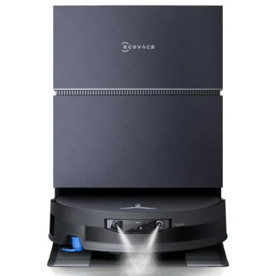 ECOVACS DEEBOT X12 Pro Omni Aspirateur Robot Laveur 22000 Pa, FocusJet, OZMO Roller 3.0, TruEdge 4.0, Ascension 4 cm, Noir