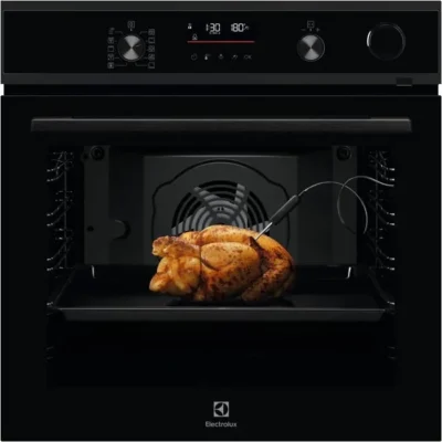 Four Encastrable Pyrolyse 600 SenseCook® ELECTROLUX avec SteamCrisp Y6POC67WH Classe A++ Pure black