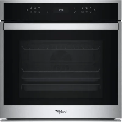 Four encastrable – Pyrolyse Chaleur pulsée – WHIRLPOOL WOI68PT1SXAF – Inox – 73L – 59,5 x 56,4 x 59,7 cm