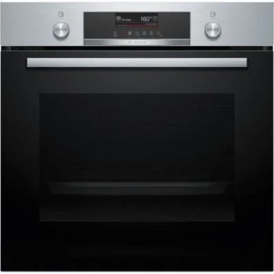 Four pyrolyse Softclose – BOSCH SER6 – HBG579BS3F – Inox – 14 modes de cuisson – 59,5 x 59,4 x 54,8 cm