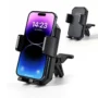 Hexinex Support Téléphone Voiture Rotatif à 360° Universel Compatible Pour iPhone XIAOMI Samsung Noir