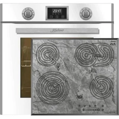 Kaiser Four Set EH 6326 W+KCT 6715 F Ära, Four électrique, Autonome, 79L+plaque de cuisson vitrocéramique,60cm