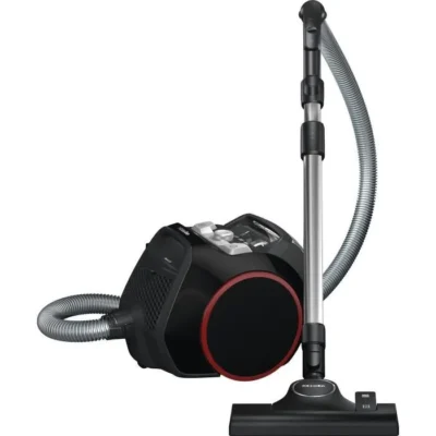 MIELE Boost CX1 Aspirateur traîneau sans sac – Technologie Vortex -78dB- Moteur PowerLine 890W – 4 positions – Noir liseré rouge