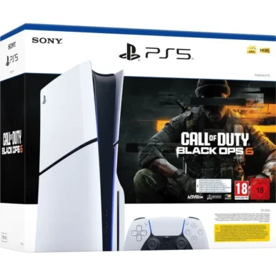 Pack PS5 Standard (avec lecteur CD) : Console PlayStation 5 (Modèle Slim) + Call of Duty : Black Ops 6 (code dans la boite)