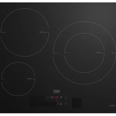 Plaque à induction – BEKO – 3 foyers – 60 cm – Noir – HII63405MT