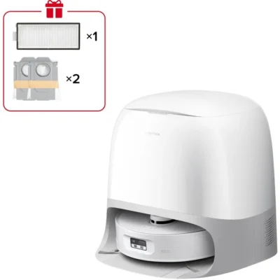 ROBOROCK Qrevo Curv 2 FlowX – Aspirateur Robot Laveur – 20.000 Pa – Nettoyage SpiraFlow – Double Anti-Enchevêtrement